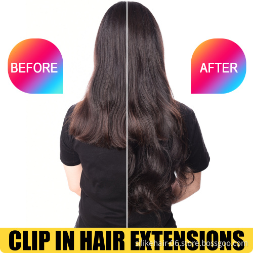 24 inch Soft Long Natural Blonde Brown Black Water Ocean Wavy One Piece Clip in Hair Hairpiece Synthetic Hair Extensions